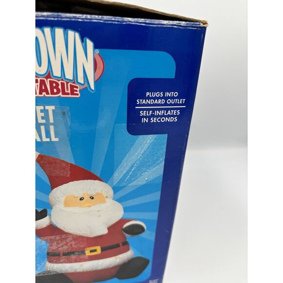 Gemmy AirBlown Inflatable 4ft Santa Opened To Show Its Working Plug In NEW - Picture 9 of 12